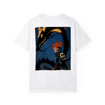 Anime Boy Dark Dragon Fire Art