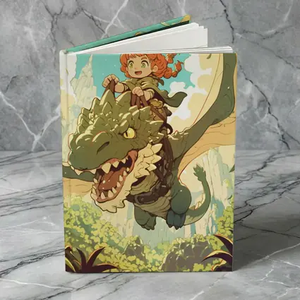 Anime Girl Riding Dragon Fantasy Forest