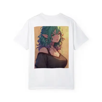 Anime Elf Girl Rainbow Hair Fantasy Art