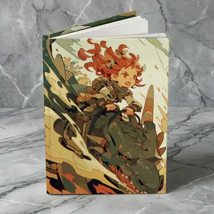 Anime Girl Riding Dragon Fantasy Art