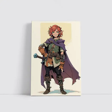 Red Haired Elf Rogue Fantasy Anime Art