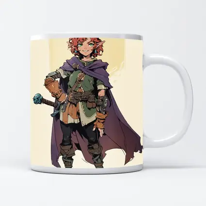 Red Haired Elf Rogue Fantasy Anime Art