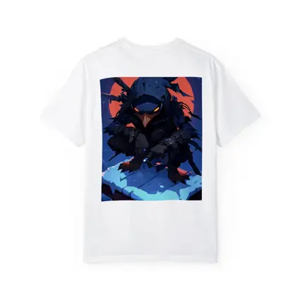 Ninja Crow Warrior Dark Anime Night Art