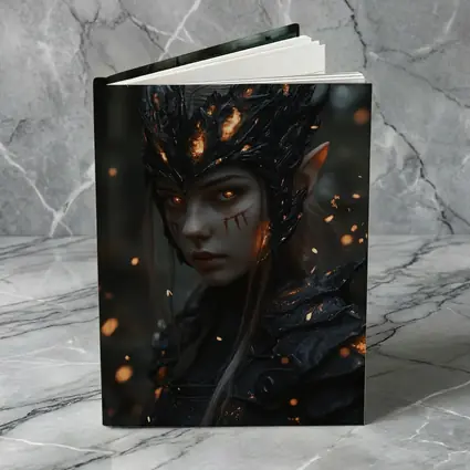 Dark Elf Warrior Forest Fire Fantasy Art