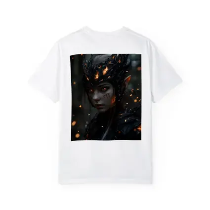 Dark Elf Warrior Forest Fire Fantasy Art