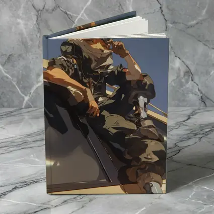 Anime Fox Warrior Sitting On Vehicle