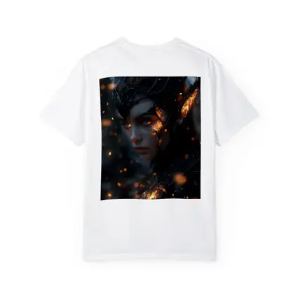 Dark Elf Fantasy Portrait Glowing Embers Forest