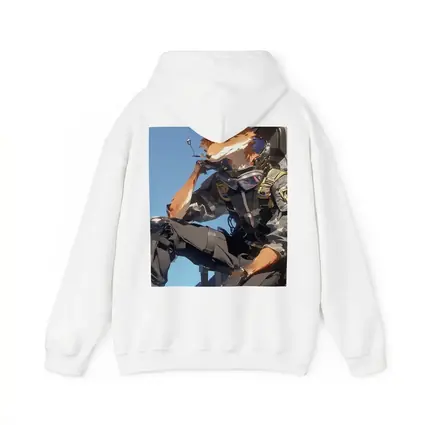 Anime Fox Warrior Tactical Gear Blue Sky