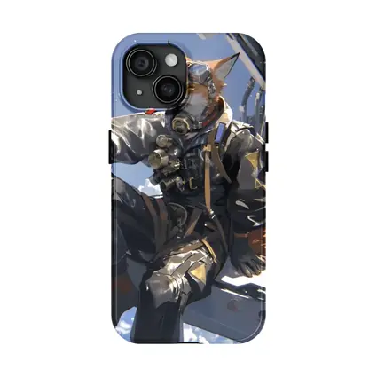 Anime Fox Pilot Gear Sky Background