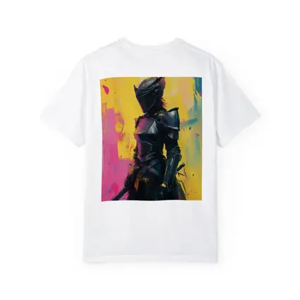 Dark Knight Armor Pop Art Paint Background