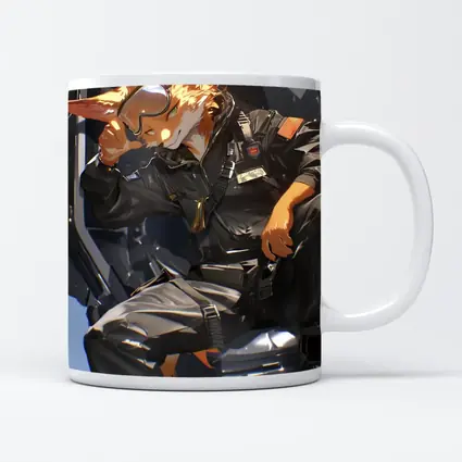 Fox Pilot Anime Art Fighter Jet