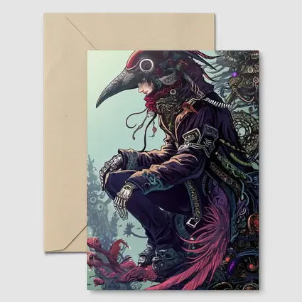 Plague Doctor Steampunk Fantasy Dark Art
