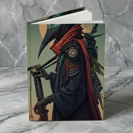 Samurai Crow Warrior Dark Fantasy Art