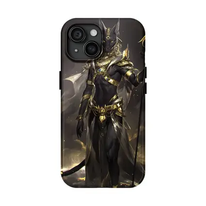 Anubis God Dark Fantasy Gold Armor