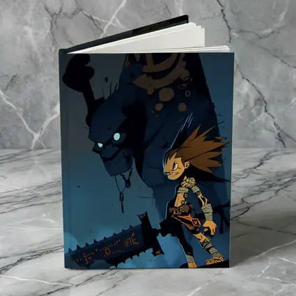 Anime Boy Dark Monster Night Scene