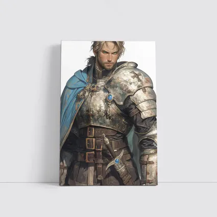 Armored Knight Warrior Anime Fantasy Art