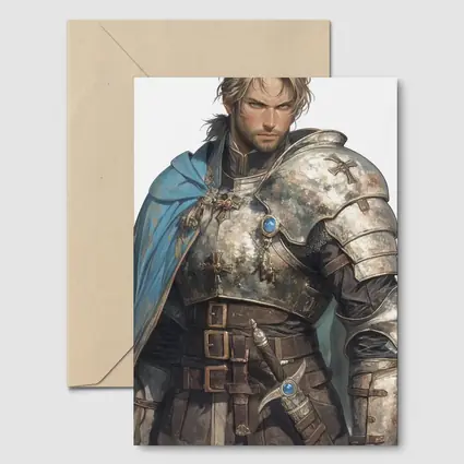 Armored Knight Warrior Anime Fantasy Art