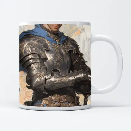 Knight Warrior Blue Cape Fantasy Art