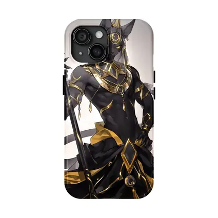 Anime Egyptian Cat God Black Gold