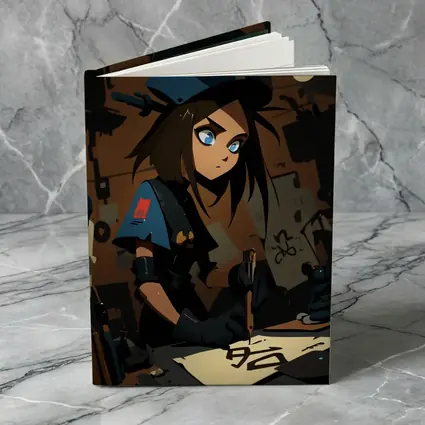 Anime Girl Writing Dark Workshop Scene