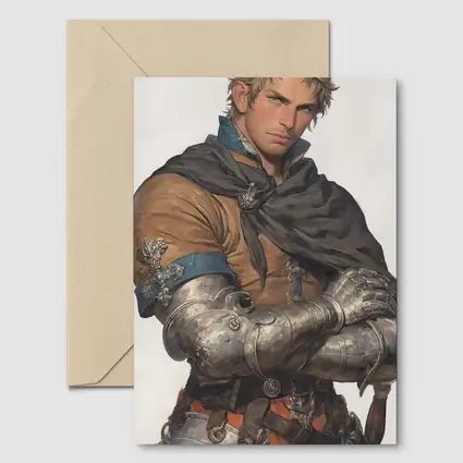 Medieval Knight Warrior Fantasy Art Portrait
