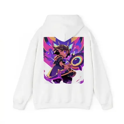 Anime Mage Child With Magic Staff Purple