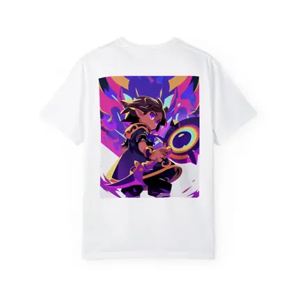 Anime Mage Child With Magic Staff Purple