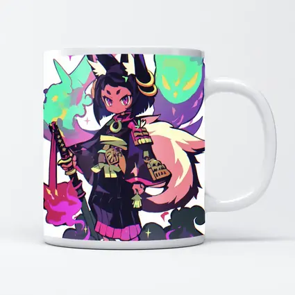 Anime Fox Girl Warrior Fantasy Art