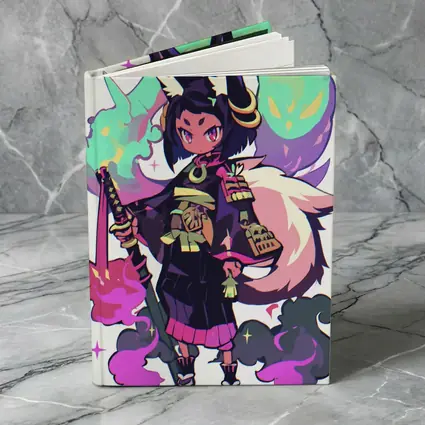 Anime Fox Girl Warrior Fantasy Art