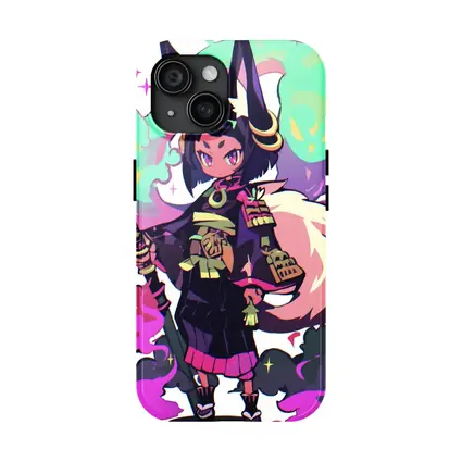 Anime Fox Girl Warrior Fantasy Art