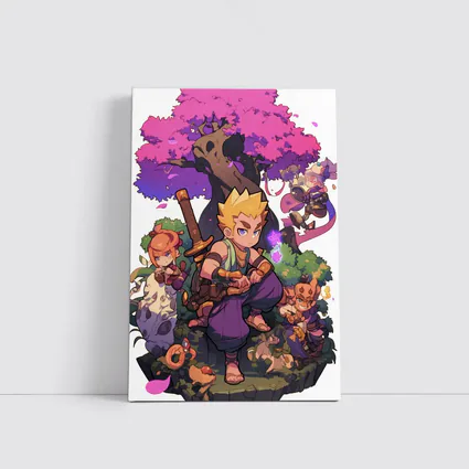 Anime Warrior Boy Fantasy Forest Adventure