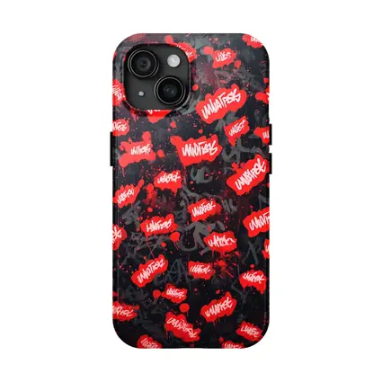 Red Graffiti Tags Black Dark Background