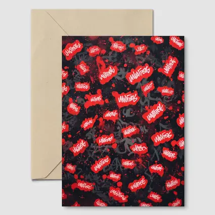Red Graffiti Tags Black Dark Background