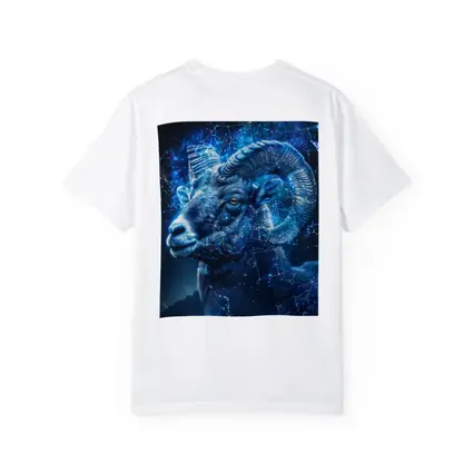 Aries Ram Glowing Blue Constellation Night Sky