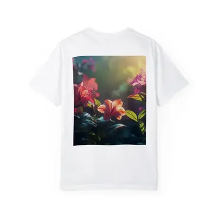 Tropical Lilies Blooming in Warm Sunlight