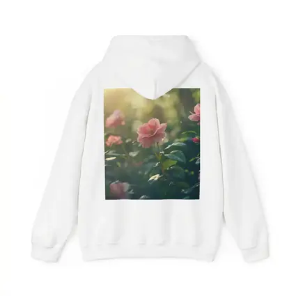 Pink Roses Garden Soft Sunlight Green Bokeh