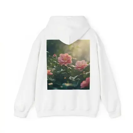 Pink Roses Blooming in Sunlit Garden