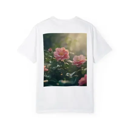 Pink Roses Blooming in Sunlit Garden
