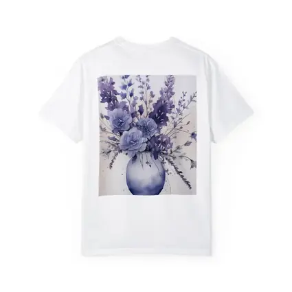 Purple Roses Lavender Bouquet Watercolor White Background