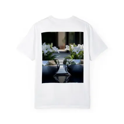 White Lilies Silver Bowl Vases Modern Interior