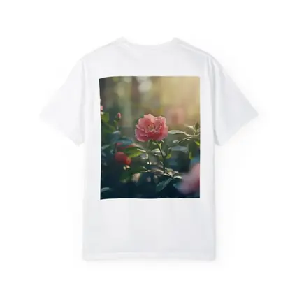 Pink Roses Blooming in Sunny Garden