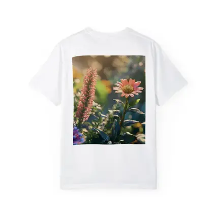 Pink Gerbera Daisy Garden Sunlit Scene