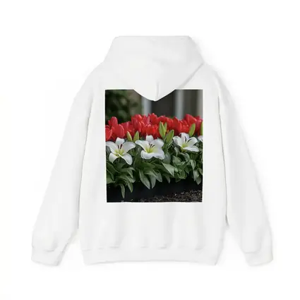 Red Tulips White Lilies Garden Planter