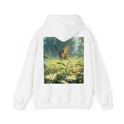 Swallowtail Butterfly Sunny Wildflower Meadow Art