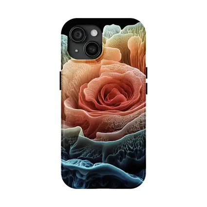 Rose Macro Bloom Black Background Art