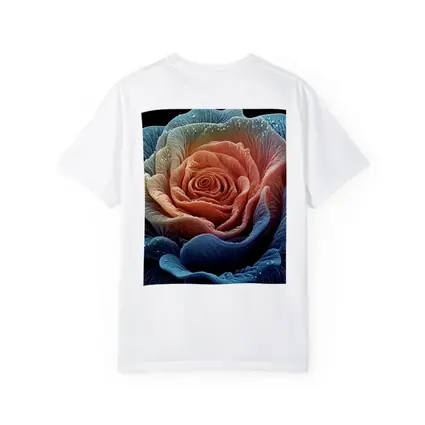 Blue Pink Rose Macro Art Black Background