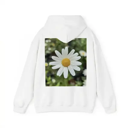 White Daisy Flower Green Garden Background