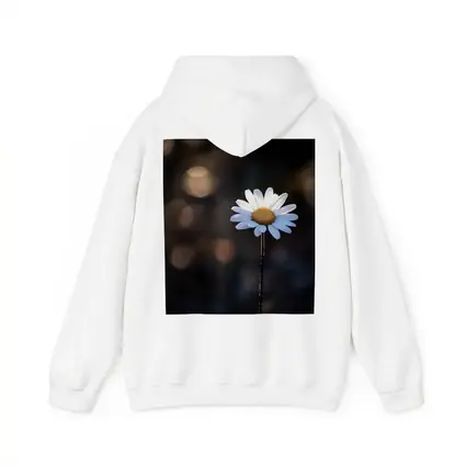 Single Daisy Flower Dark Bokeh Background