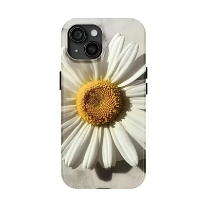 White Daisy Flower On Marble Surface