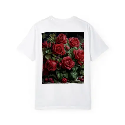 Red Roses Bouquet Dark Moody Oil Painting